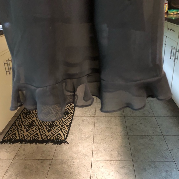 Long Paige Vintage New York Black Cocktail Dress with a Flirty Hem SHIPS FREE - Picture 10 of 11